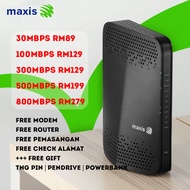 MAXIS Home Fiber 30/100/300/500/800Mbps Unlimited Data - Free modem &amp; Router (FREE RM50 RM100 RM200)