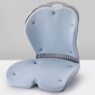 全城熱賣 - 包送貨 -人體工學舒適記憶棉護腰坐墊 成人兒童坐姿矯正靠墊 花瓣坐墊辦公室椅子防駝背護腰 座套可拆洗 43*37*46 淺藍色