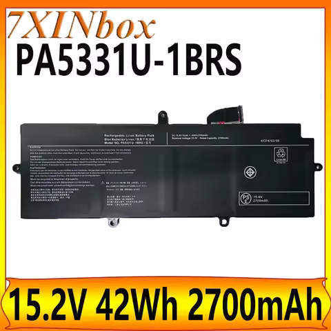 7XINbox 42Wh PA5331U-1BRS 15.2V 2700mAh Laptop Battery For Toshiba PORTEGE R30 R30-A-134 R30-AK01B D