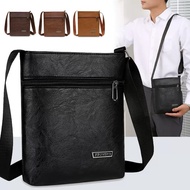 PU leather man crossbody handbag zip bag * beg tali panjang beg kulit zip beg kalis air