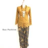 NEW ARRIVAL Kebaya Lace with Pario |Gold Mustard Eaa Fashion