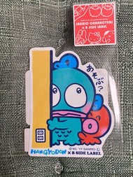 包平郵⭐️水怪 hangyodon b side sticker label 貼紙 防水 行李箱 汽車 專用 sanrio characters