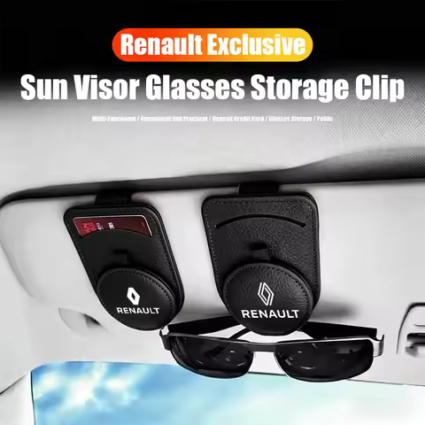 Car Sun Visor Eyeglass Clip Magnetic Multi-Function Storage Clip For Renault Clio Sandero Captur Meg