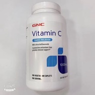 GNC 素食 長效型維他命C 含玫瑰果 柑橘類黃酮 VITAMIN C 1000 MG