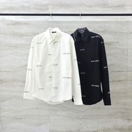 WE11DONE 新款彈幕LOGO印花襯衫長袖