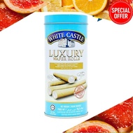 (HALAL) Biskut Wafer, Biskut Gulung, White Castle Luxury Wafers With Vanilla Filling 70G