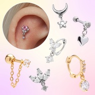 TRAGUS, UPPER-LOBE & FLAT drop earrings - TRAGUS, UPPER-LOBE & FLAT CHAIN EARRING COLLECTION COCKSTO
