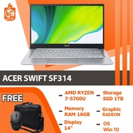 LAPTOP ACER SWIFT A314 AMD RYZEN7 RAM16 SSD 1TB