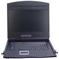 1U Rackmount 18.5" LCD with 16 port KVM switch, and 16 x 1.8 meter KVM Cable (Model: CL-1916WCOMBO)