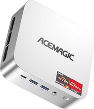 ACEMAGIC Mini PC 16GB+1TB, Ryzen 4300U(Beat N150/3500U,up to 3.7GHz), 28W Office Business Mini Deskt