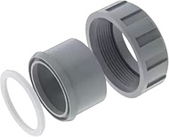 1" PVC Connector with 1 Nut Heater Flange 006723F for Raypack Pool Heater Parts, 2 inches