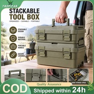 Plastic Tool Box Kotak Alat Tool Storage Box Bekas Mancing Fishing Box Portable Organizer 4L/6.5L/15