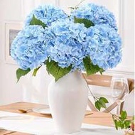 18/9pcs Artificial Hydrangea Bouquet - Realistic Silk Hydrangeas, Perfect For DIY Wedding Bouquets, 