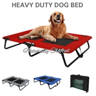 HEAVY DUTY METAL FRAME ELEVATED FOLDABLE INDOOR OUTDOOE CAMPING DOG PET CAT BED
