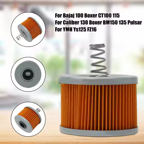 Motorcycle Oil Filter For Bajaj 100 CT100 115 Caliber 130 BM150 For YMH YS125 FZ16 Oil Filter Motorc