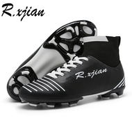 Rxjian รองเท้าฟุตบอลชายและหญิง, รองเท้าฟุตบอลตะปูยาวกีฬาพื้นหญ้ากลางแจ้งน้ำหนักเบาหุ้มกันกระแทก F