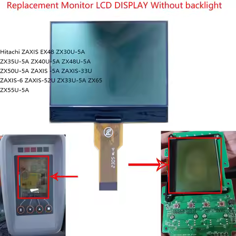 Original Replacement LCD DISPLAY Monitor For Hitachi Excavator ZAXIS YD00000463 YD00013826 ZX30U ZX3