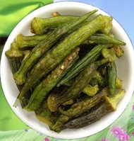 Kripik buah Okra 70 gram  800 ml vegetarian chips dan kripik sayuran kering