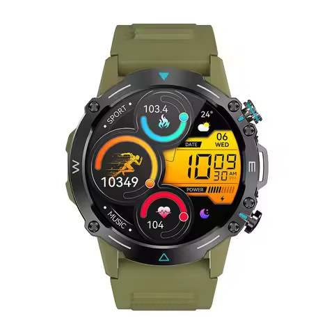 M42 Smart Watch Men 1.43 Inch AMOLED Screen BT Calls Heart Rate Blood Oxygen Monitor Multiple Sports
