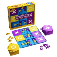 Cind Fun Tictactoe Board Game with Plastic Chess For Parents Kids 2-4 Players Party Entertainment To