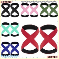 LETTER 1 Pair Weightlifting Hand Belt, Bracer 8 Words Sport Fitness Wrist Wraps,  Polyester Anti-Sli