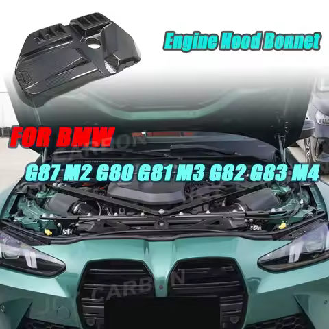 Dry Carbon Fiber Engine Bonnet For BMW G87 M2 G80 G81 M3 G82 G83 M4 2020-2022 Engine Hood Car Stylin