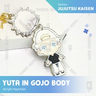 GANTUNGAN Jujutsu Kaisen YUTA IN GOJO BODY Acrylic Keychain / Keychain / Keychain