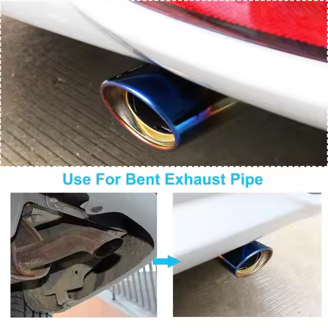 Car Exhaust Muffler Tip Round Stainless Steel Pipe for Mercedes Benz GL63 GL-Class G65 G550 G350 E30