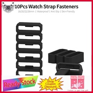 sunnyhousess 10Pcs 26mm Silicone Replacement Secure Rings Watch Strap Fasteners Band Keepers Loops C