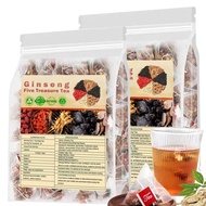 「TW‧Food」Ginseng Five Treasure Kidney Tea Natural Formula Energy Booster Stamina Boost Herbal Wellne
