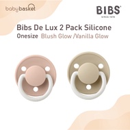 Bibs De Lux 2 Pack Silicone Onesize Blush Glow/Vanilla Glow