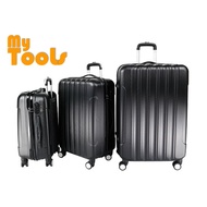 Mytools Big Stripe 3-In-1 Ultralight Luggage Set - Black (20"+24"+28")