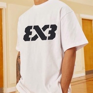 Ready Stock spot3x3 Basketball Short-Sleeved Men American Sports T-Shirt Quick-Drying Shooting Suit 
