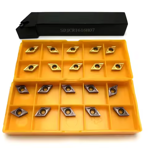 SDJCR1010H07 SDJCR1212H07 SDJCR1616H07 SDJCR2020K07 + Carbide Inserts Turning Tool DCMT070204 CNC La