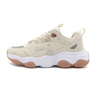 FILA Turbine Milk Tea Color Mesh Leather Thick-Soled Sports Casual Daddy Shoes Women J2648 (5-J346Y-