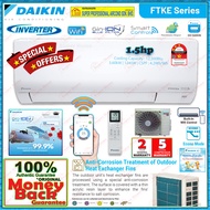 Daikin 1.5hp Inverter Air Conditioner FTKE35AV1MF & RKE35AV1M (WiFi) FTKE Series R32 Inverter Wall M