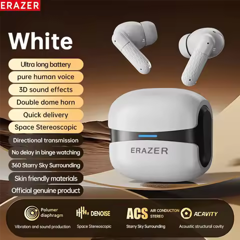 Erazer Wireless Headsets Bluetooth TWS Stereo Earbuds Hifi Headphones HD call with Microphone Auricu