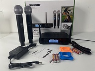 Shuer GLXD4 Dual Handheld Wireless Microphones Professional Performance FM KTV Home Use Live Stream 