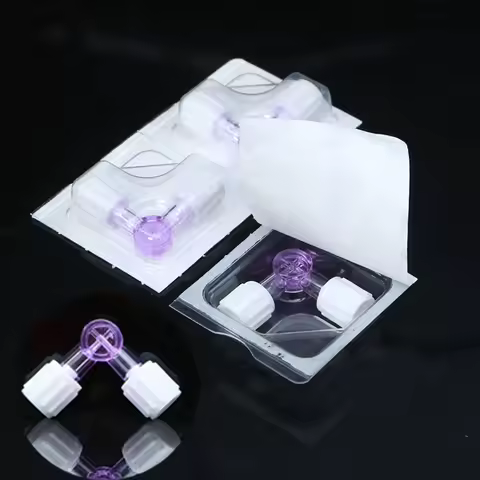 Two-way suction tube syringe flush adapter plug valve for Luer Lock Adapter 2-Way Stopcock Flexiable