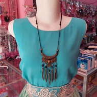 Ethnic Necklace A279 Women's Necklace Accessories Hijab Necklace LongTALI Party Necklace