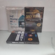 Package of 3 Books self healing with quran, quranic law of atrraction daily journal, And quranic law of atrraction.