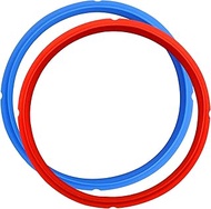 CKANDAY 2 Pcs Silicone Sealing Rings Compatible for Pot 6 Quart Pressure Cookers, Replacement Silico