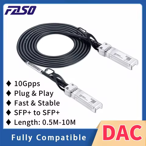 10G SFP+ DAC Twinax Cable Copper Direct Attach Passive Cable 10GBASE 0.5M/1M/2M/3M/5M/7M/10M for Cis