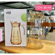 1.7 LITER GLASS WATER BOTTLE - 2 COLORS YELLOW & WHITE MSP: LH103