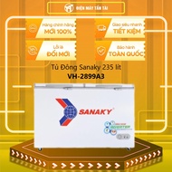 [MỚI 100%] VH-2899A3 - Tủ Đông Sanaky 235 lít VH-2899A3 1 ngăn đông 2 cánh dàn lạnh Đồng - giao hàng