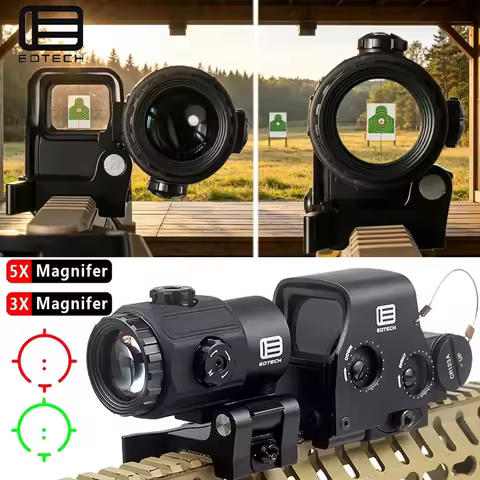 EOTECH 3X 5X Magnifier Scope+Red Dot Holographic Sight 551 552 553 558 G33 G43 G45 Airsoft Collimato