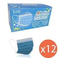 SOLCLEAN水可靈 醫療防護口罩（單片包）30入酷炫藍x12盒 _廠商直送