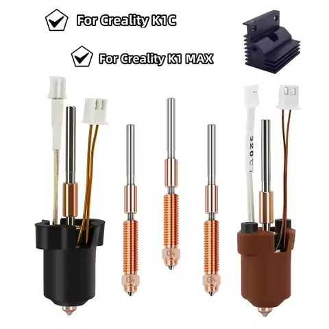 For Creality K1/K1C/K1 Max hotend kit Quick Swap Ceramic Heating Block High Flow Printing 3d printer
