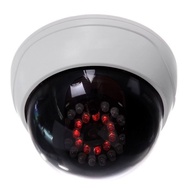 Q7【msaiqwsa】Indoor CCTV Fake Dummy Dome Security Camera with IR LEDs White