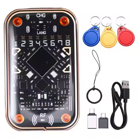 ~【IN Stock】Restart Smart Card Emulator Chameleon V2.0 RFID Smart Chip Reader 125K 13.56M IC ID Decod
